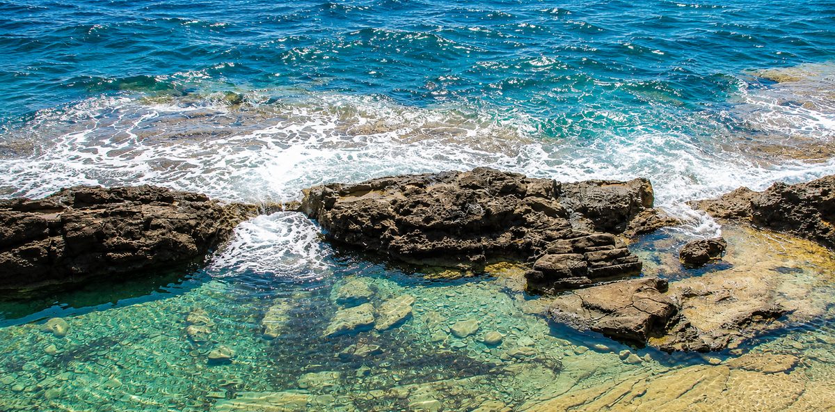 Rocky coastline near Ferragudo